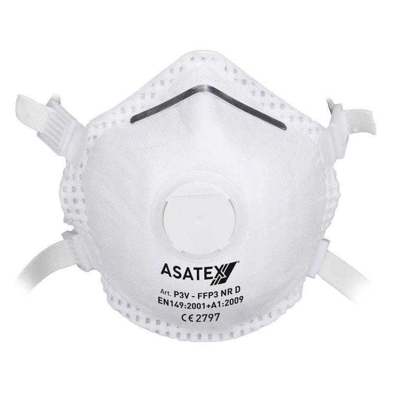Caja de 5 unidades. Mascarilla autofiltrante moldeada con válvula FFP3 NR D P3V.