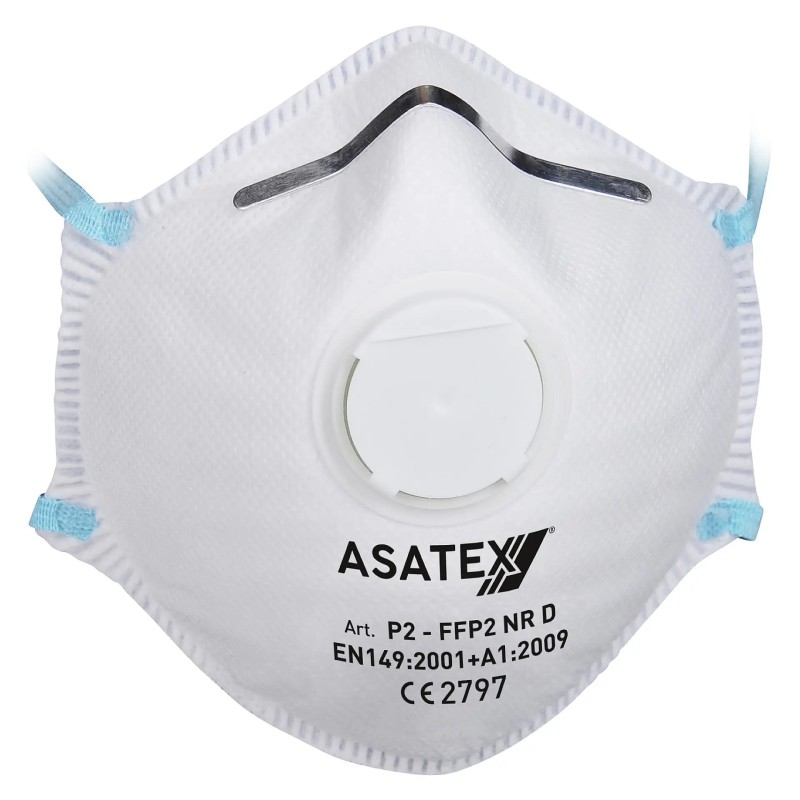 Caja de 15 unidades. Mascarilla autofiltrante moldeada con válvula FFP2 NR D P2.