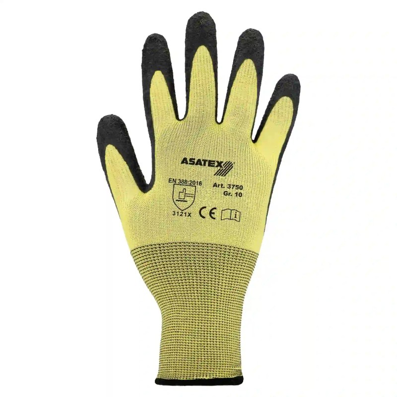 Pack de 12 pares de guantes de látex rugoso 3750